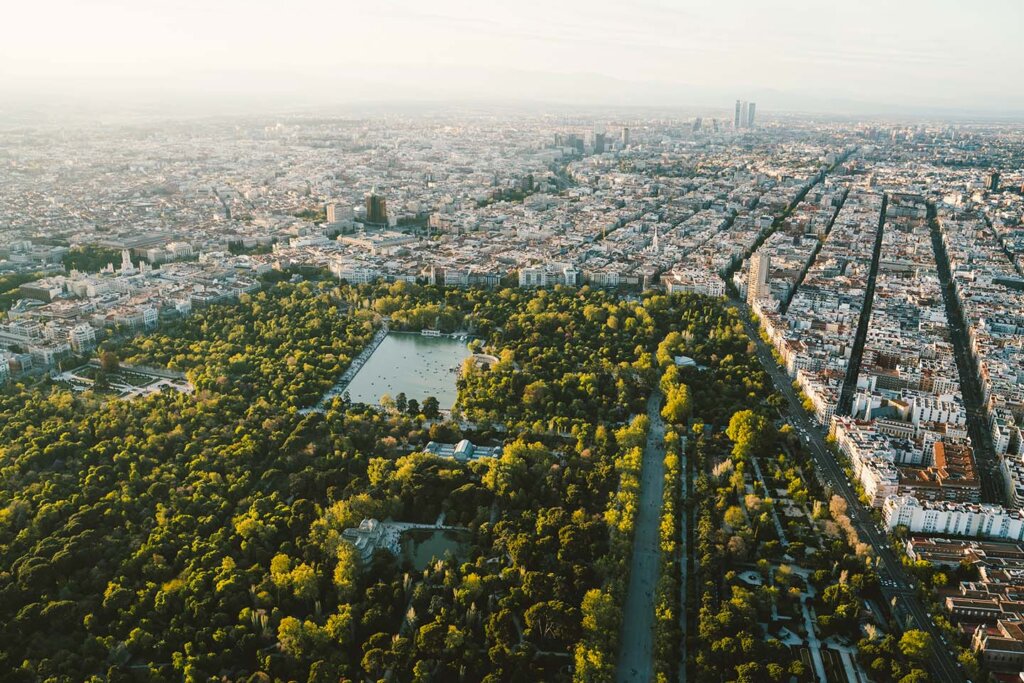Vista arial Madrid